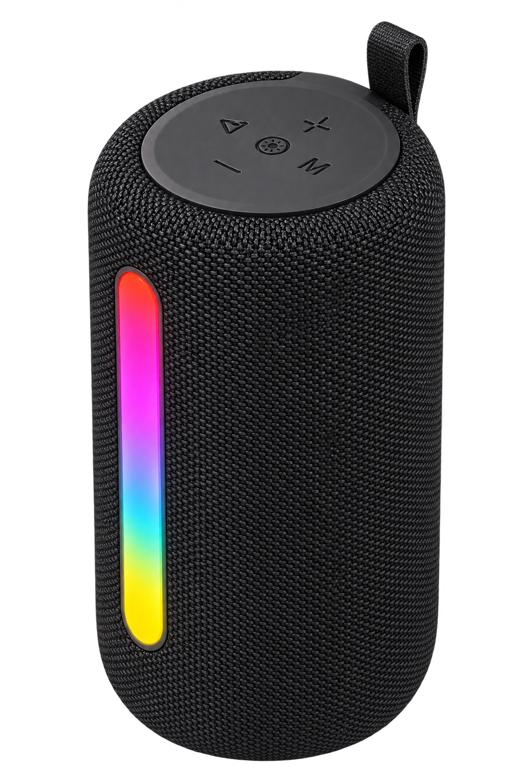 Parlante Ewtto ET-P1120B negro con iluminación RGB sin fondo