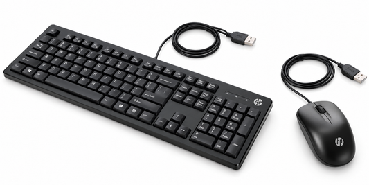 Kit HP 160 de teclado y mouse con cable USB — imagen principal